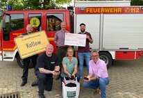 Spendenuebergabe Komposttag Buhck Feuerwehr Kollow 
